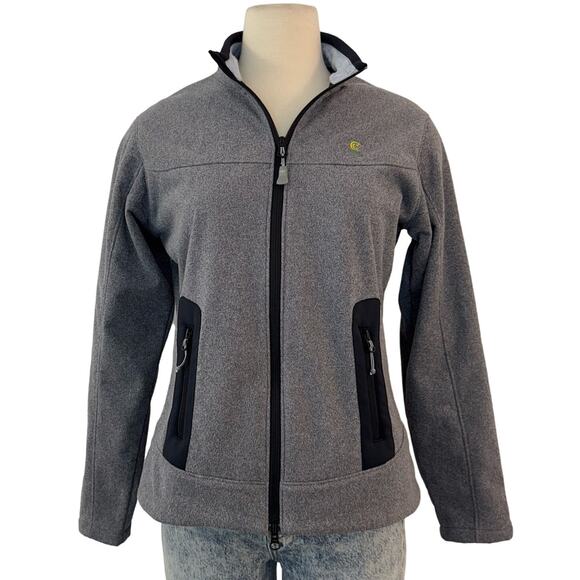 Peter Millar Warmth Full Zip Plush Lined Sweatshirt Heather Gray M - Picture 1 of 12
